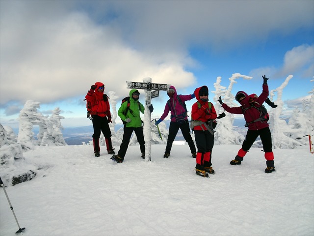 2018年1月13日（土）《雪山初級》初めての雪山　北横岳(スノーフィールドSTEP2)〜レイヤリングや雪山歩行技術を学ぼう