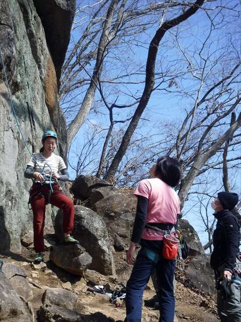2019年3月21日（木/春分の日）ロッククライミング講習会　かぶと岩