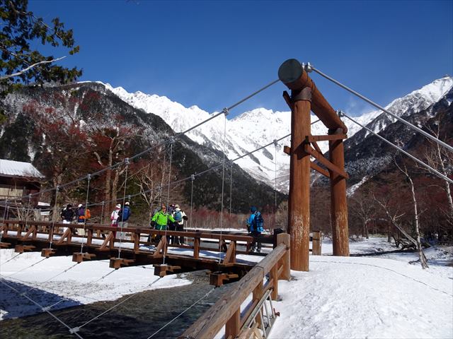 2020年2月23日（日）～24日（月/振替休日）　【雪山登山ツアー】上高地スノートレッキング(宿泊施設泊)